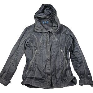 Women’s Hooded Utility Jacket - Black